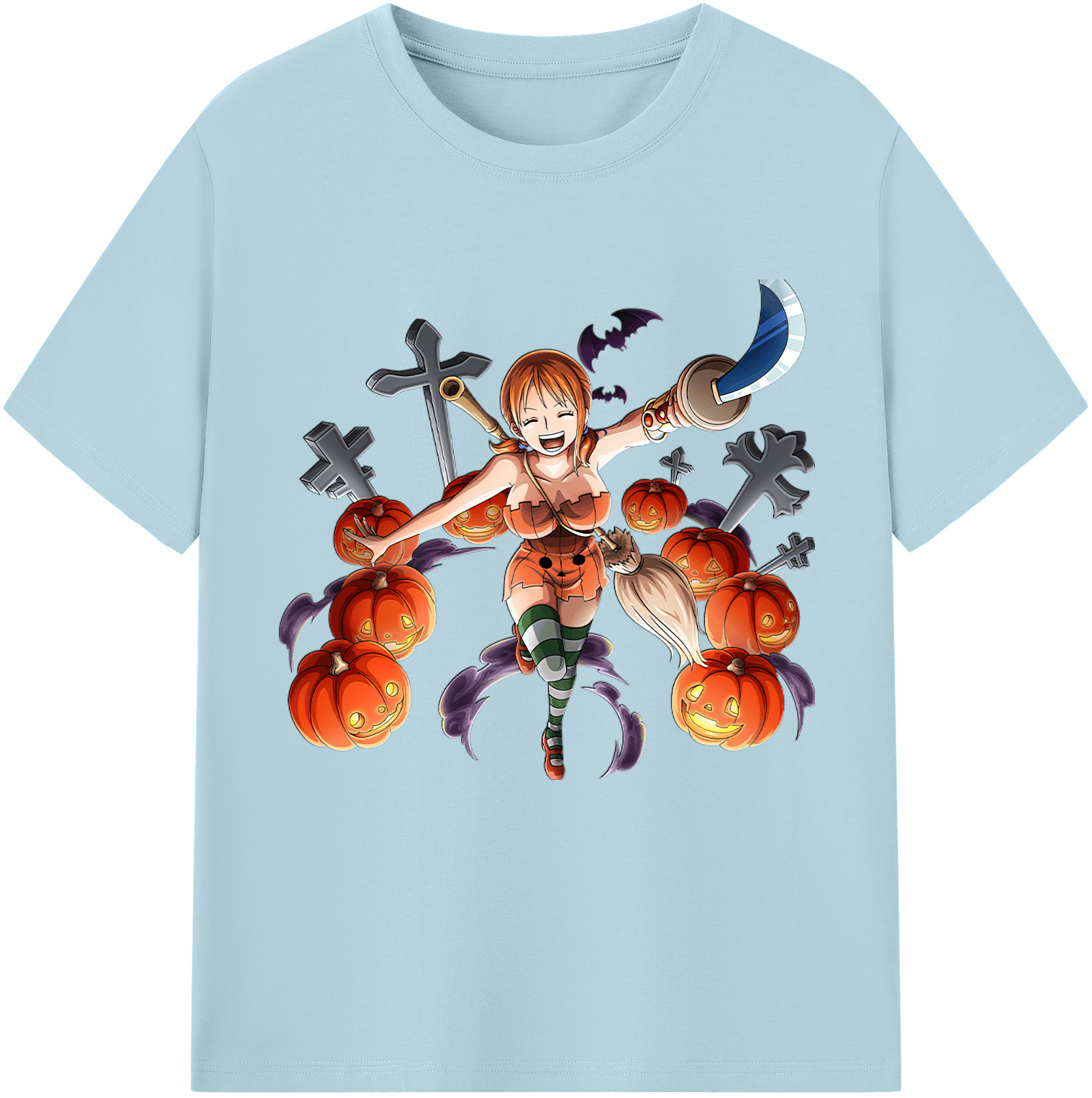ワンピース ナミ ONE PIECE Nami 綿100％半袖Tシャツ（フロントプリント）